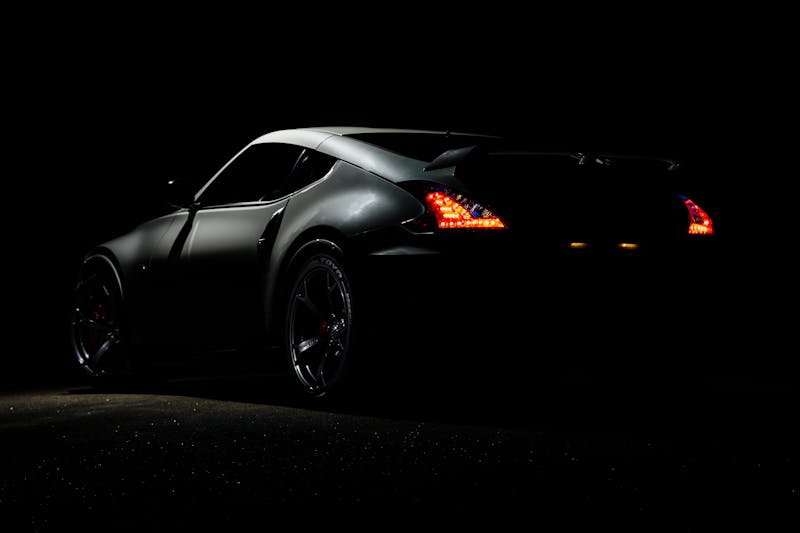 Car parked in garage