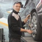 Car driving on highway with insurance protection concept